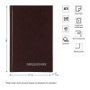 Ежедневник недатированный OfficeSpace, A5, 160л, коричневый