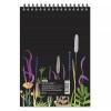 Блокнот Attache Nature Black flowers, А5, 60л, клетка