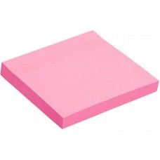 Самоклеящийся блок Attache Economy, 76*76мм, 100л, неоновый розовый