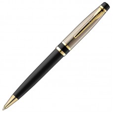 Ручка подарочная шариковая автоматическая Luxor Futura в футляре, линия 0,7мм, синяя, корпус чёрный/золотой