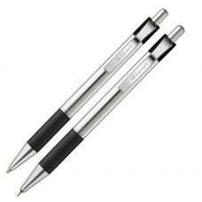 Набор подарочный Luxor Emcee Set (ручка+карандаш), линия 1мм/0,5мм, корпус чёрный хром