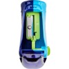 Точилка пластиковая Attache Selection Twister с регулятором заточки, 1отв, с контейнером, синяя