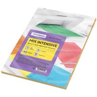 Бумага цветная OfficeSpace Intensive Mix, А4, 80г/м2, 100л, 5 цветов