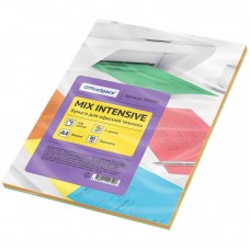 Бумага цветная OfficeSpace Intensive Mix, А4, 80г/м2, 100л, 5 цветов