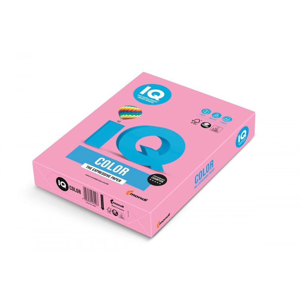 PI25 Бумага цветная IQ COLOR, А3, 160г/м2, 250л, розовая