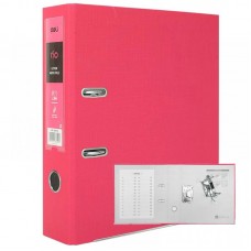 Папка-регистратор Deli разобранная, с металлическим уголком, А4, 75мм, ПВХ 1,75мм, розовый лён