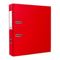 Папка-регистратор ПВХ ЭКО с металлическим уголком, А4, 50мм, красная