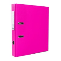 Папка-регистратор ПВХ ЭКО, с металлическим уголком, А4, 50мм, светло-розовая