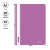 Папка-скоросшиватель пластик. с прозрачным верхом Berlingo, А4, 180мкм, фиолетовая
