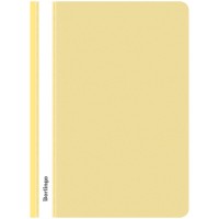Папка-скоросшиватель пластик. с прозрачным верхом Berlingo, А4, 180мкм, жёлтая