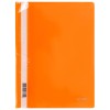 Папка-скоросшиватель пластик. с прозрачным верхом Berlingo, А4, 180мкм, оранжевая