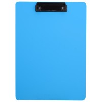 Папка-планшет с зажимом, без крышки Deli, A4, голубой
