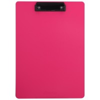 Папка-планшет с зажимом, без крышки Deli, A4, розовый