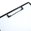 Папка-планшет с зажимом и крышкой Deli, A4, серый металлик