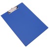 Папка-планшет с зажимом, без крышки Deli, A4, синяя