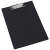 Папка-планшет с зажимом, без крышки  Deli, A4, чёрная