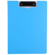 Папка-планшет с зажимом и крышкой Deli, A4, полипропилен, голубой