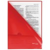 Папка-уголок жёсткая BRAUBERG, А4, 150мкм, непрозрачная, красная