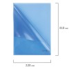 Папка-уголок жёсткая BRAUBERG, А4, 150мкм, синяя
