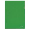 Папка-уголок жёсткая BRAUBERG, А4, 150мкм, непрозрачная, зелёная