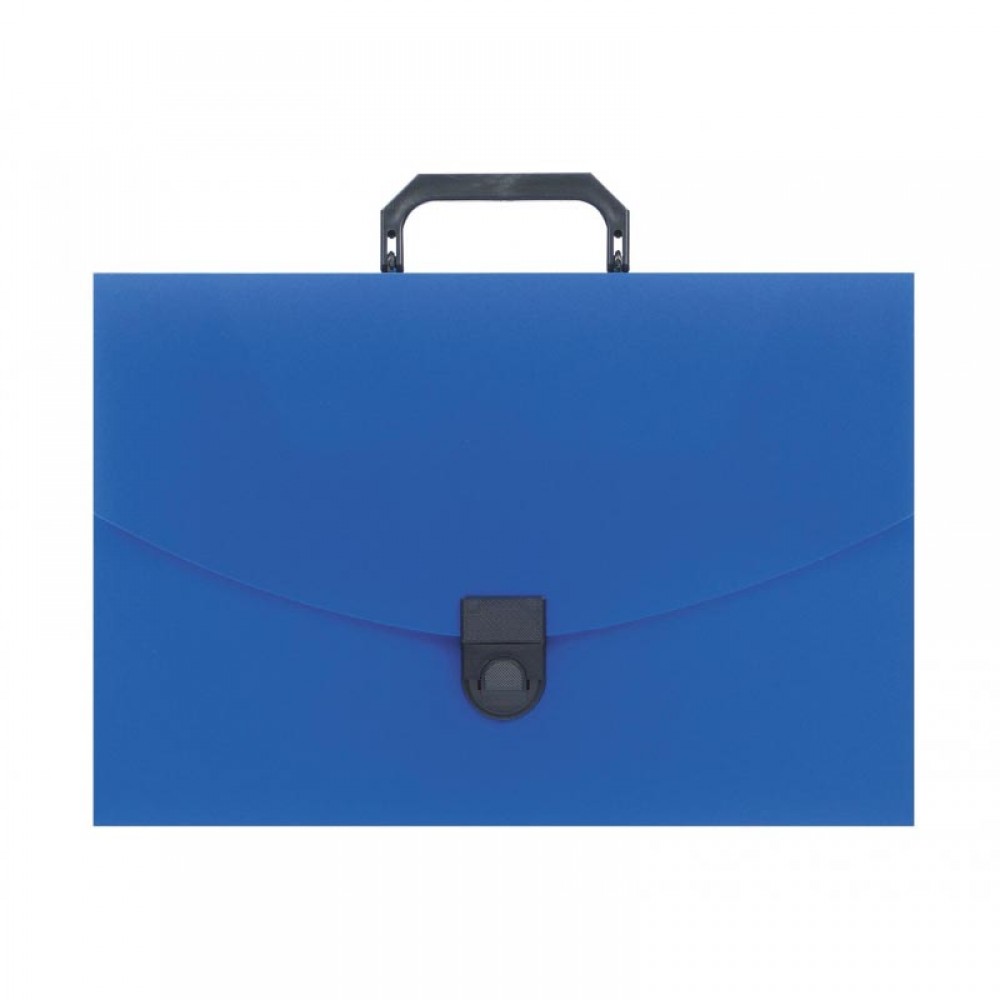 Папка-портфель Attache, пластиковая, A4, 40мм, 1 отделение, 600мкм, синяя
