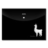Папка-конверт на кнопке Attache Selection Llamas, А4, 180мкм, ассорти