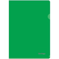 Папка-уголок пластиковая Berlingo, А4, 180мкм, зелёная
