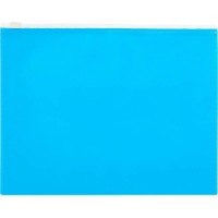 Папка-конверт на молнии Attache Color, А5, 160мкм, голубая