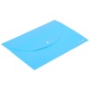 Папка-конверт на кнопке Deli, A4, 180мкм, голубая