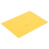 Папка-конверт на кнопке Deli, A4, 180мкм, жёлтая