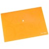 Папка-конверт на кнопке Deli, A4, 180мкм, оранжевая, с рисунком