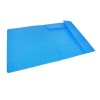 Папка на резинках Deli, A4, 36мм, 450мкм, голубая