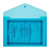 Папка-конверт на кнопке Attache Economy Элементари, A4, 180мкм, синяя