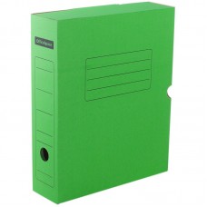 Короб архивный с клапаном OfficeSpace, микрогофрокартон, 75мм, зелёный