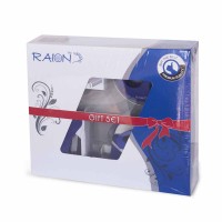 Набор RAION SS-2412-HO (дырокол, степлер, скоба, диспенсер), синий
