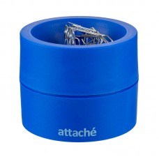 Скрепочница  магнитная Attache, пластик, синяя