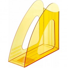 Лоток для бумаг вертикальный Attache Bright Colours, 1 секция, 90мм, жёлтый