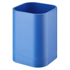Подставка-стакан для ручек Attache, квадратная, голубая