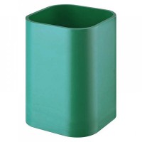 Подставка-стакан для ручек Attache, квадратный, зелёный