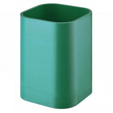 Подставка-стакан для ручек Attache, квадратная, зелёная