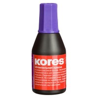 Штемпельная краска Kores, 28мл, фиолетовая