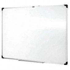 Доска магнитно-маркерная белая Deli, 90*120см, алюминиевая рамка, полочка