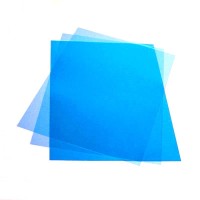 Обложка для переплета, А4, 180мкм, прозрачная синяя, ПВХ, 100л