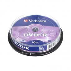 Диск DVD+R Verbatim DLP 4.7Gb 16x, в колбе, 10шт