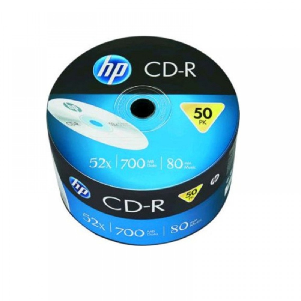 Диск CD-R HP 700Mb 52x, в плёнке, 50шт