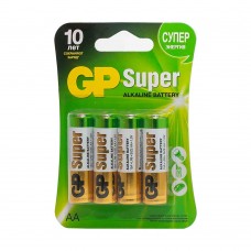 Батарейка GP Super LR6 AA, 1,5V, 4шт/уп