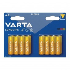 Батарейка VARTA LONGLIFE LR6 AA B16, 1,5V, 16шт/уп