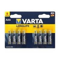 Батарейка VARTA LONGLIFE LR03 AAA B8, 1,5V, 8шт/уп