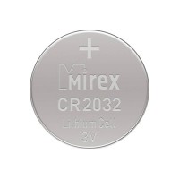 Батарейка литиевая Mirex CR2032, 3V, 4шт/уп, цена за 1шт