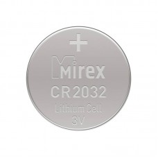 Батарейка литиевая Mirex CR2032, 3V, 4шт/уп, цена за 1шт